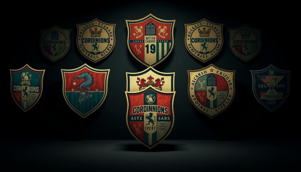 evolução do escudo do Corinthians