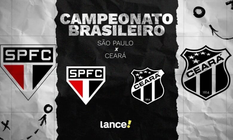 Informações sobre onde assistir, horário e escalações do jogo entre São Paulo e Ceará pelo Brasileirão