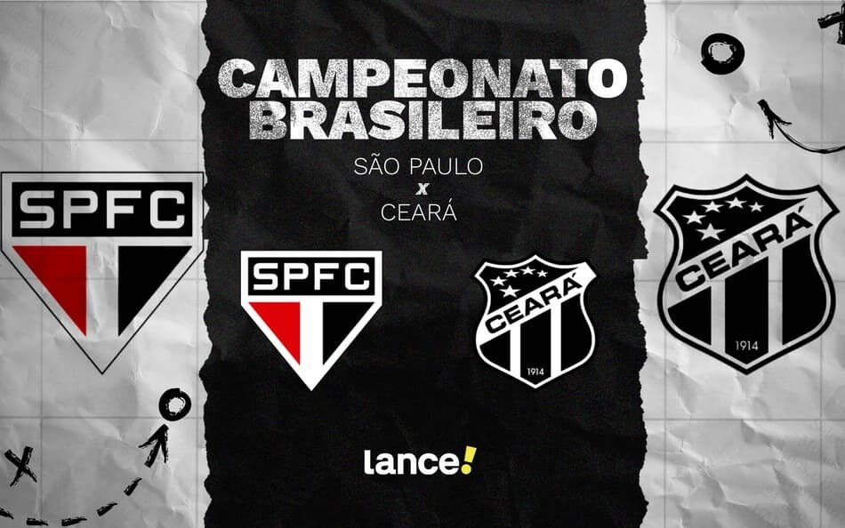 Informações sobre onde assistir, horário e escalações do jogo entre São Paulo e Ceará pelo Brasileirão