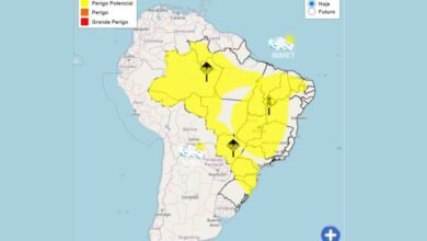 Previsão: semana começa com chuvas intensas e baixa umidade no Brasil