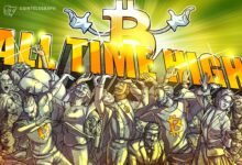 BTC Nears Record Highs as Total Market Cap Peaks at $4.21T