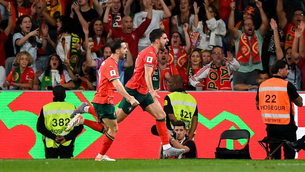 Cristiano Ronaldo perde pênalti, mas Portugal marca nos acréscimos e vence Irlanda nas eliminatórias para a Copa