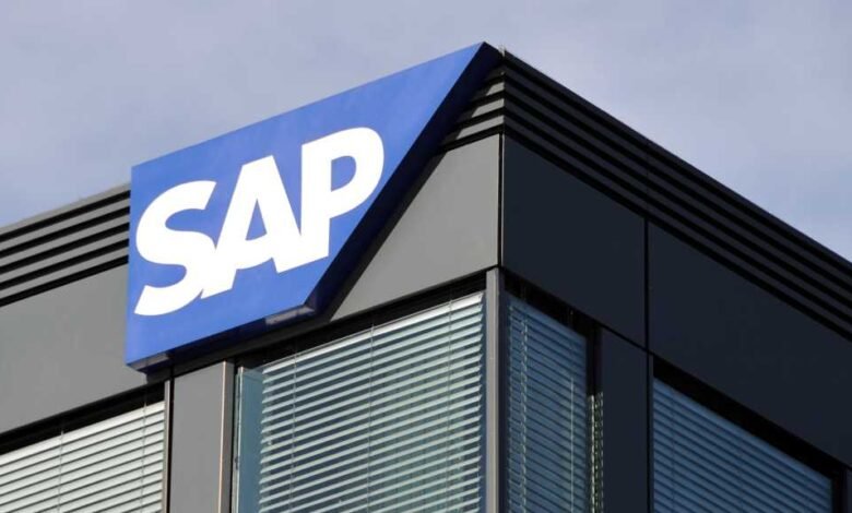 SAP logo on building