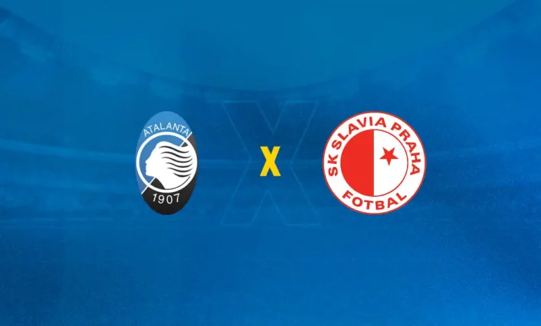 Escudos de Atalanta x Slavia Praga