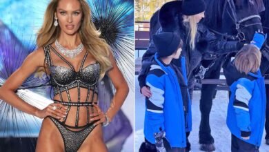Candice Swanepoel and kids