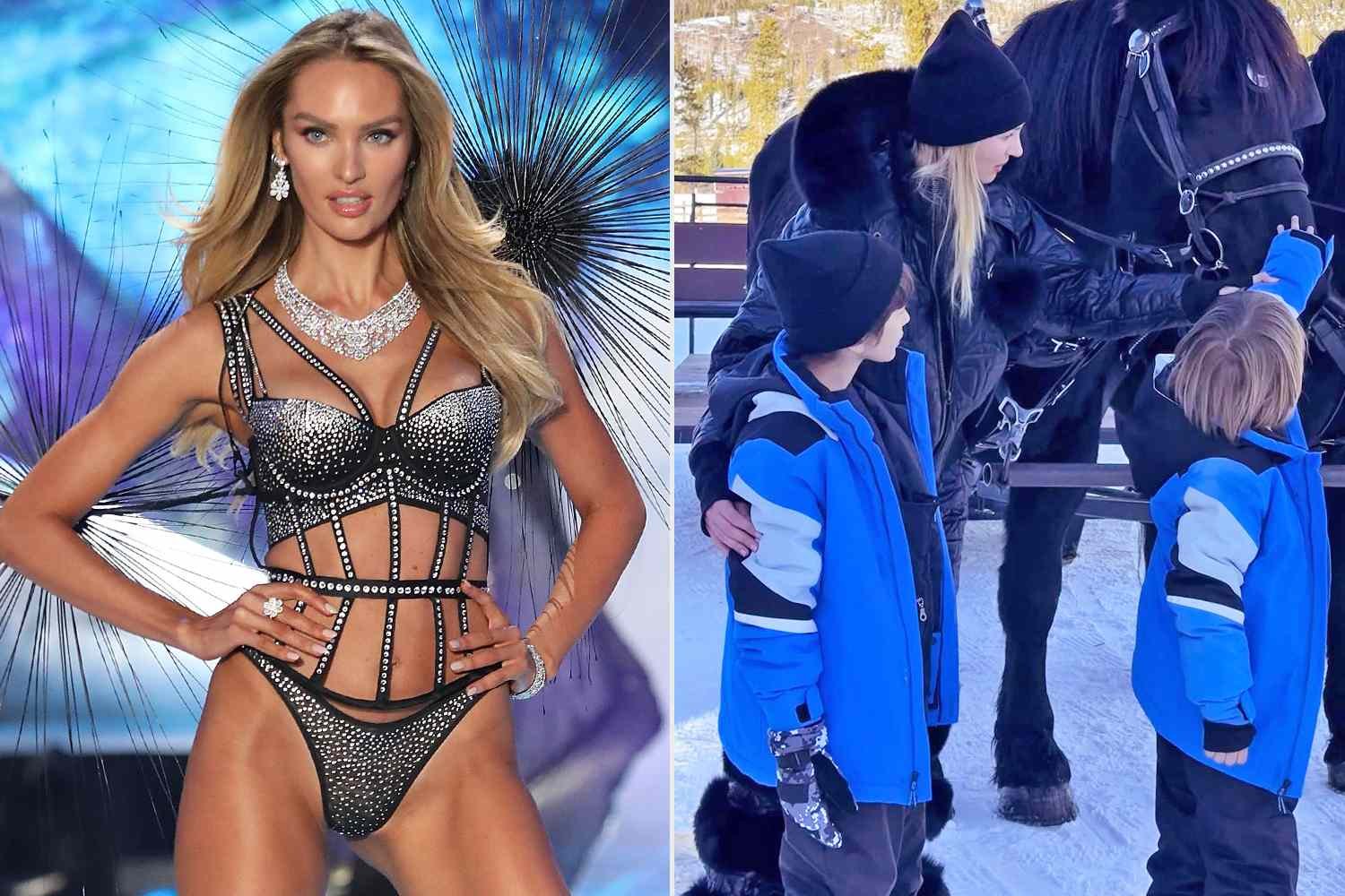 Candice Swanepoel and kids
