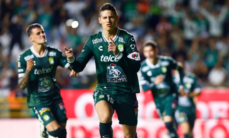 Estadísticas de gol de James Rodríguez en el duelo entre León vs Tigres