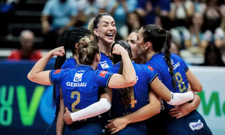 Minas, Mackenzie, Superliga Feminina — Foto: Hedgard Moraes/Minas Tênis Clube Paulistano Barueri ao vivo
