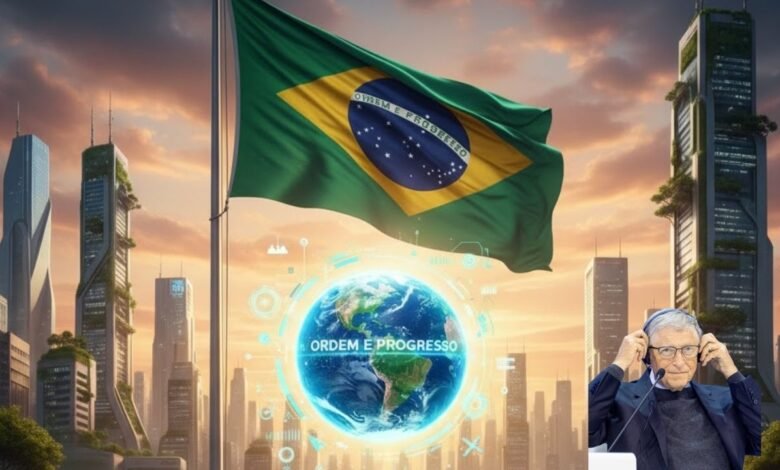 Bill Gates surpreende o mundo e aponta os motivos para o Brasil se tornar o próximo líder global