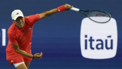 Learner Tien in action ahead of ATP Stuttgart.