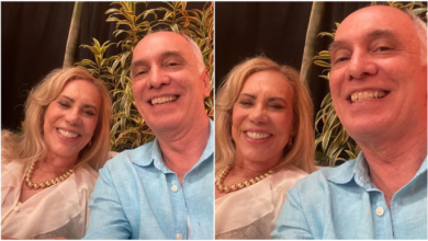 Arlete Salles publica foto raríssima com filho fruto do casamento com Lúcio Mauro: 'Felizes'