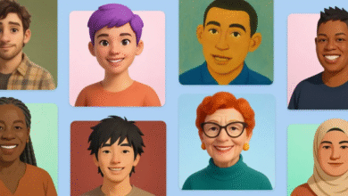 Interface da nova funcionalidade Copilot Portrait da Microsoft, destacando conversas mais naturais impulsionadas por IA.