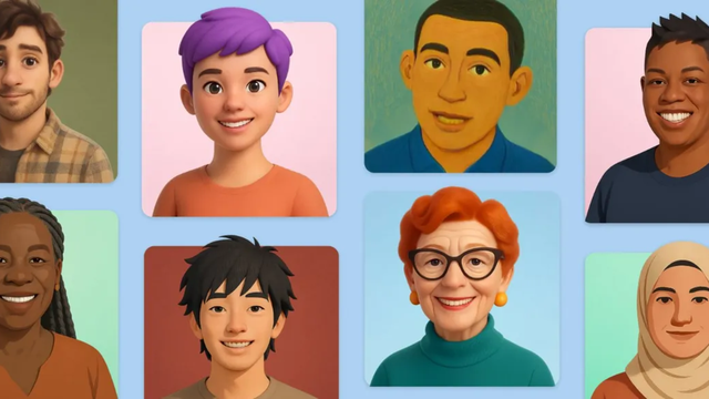 Interface da nova funcionalidade Copilot Portrait da Microsoft, destacando conversas mais naturais impulsionadas por IA.