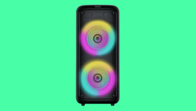 Caixa de som Philips Party Speaker TAX4000 com alta potência e recursos para festas, ideal para eventos no Brasil.