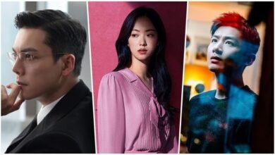 Cartazes promocionais dos novos lançamentos de outubro no Rakuten VIKI, incluindo os dramas 'Ambição do Amor', 'Sra. Incógnita' e 'Mobius', destacando cenas emocionantes e personagens envolventes.