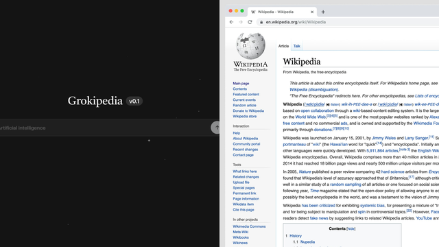 Elon Musk lança Grokipedia, uma nova enciclopédia online com semelhanças à Wikipédia, enfrentando críticas por conteúdo copiado.