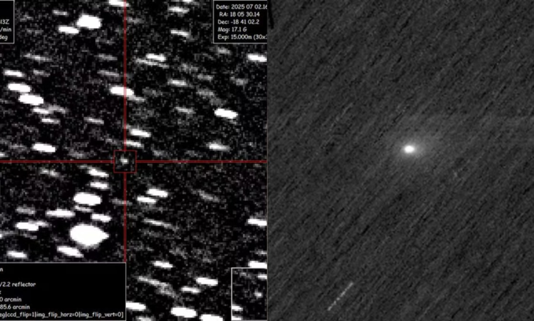 Novas imagens mostram cometa 3I/ATLAS sobrevoando Marte; veja