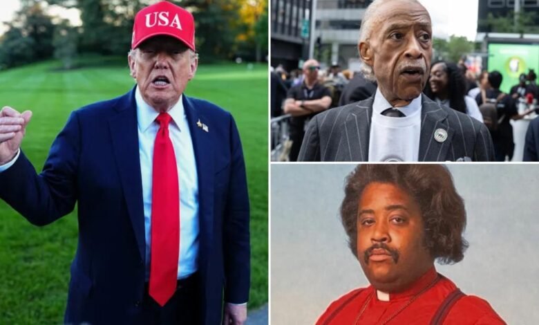 Trump mocks Al Sharpton with unflattering snap as calls for probe into his 'lowest rated' show