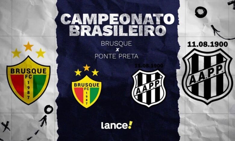 Imagem da partida entre Brusque e Ponte Preta, com detalhes sobre o jogo, transmissão ao vivo e contexto atual das equipes.