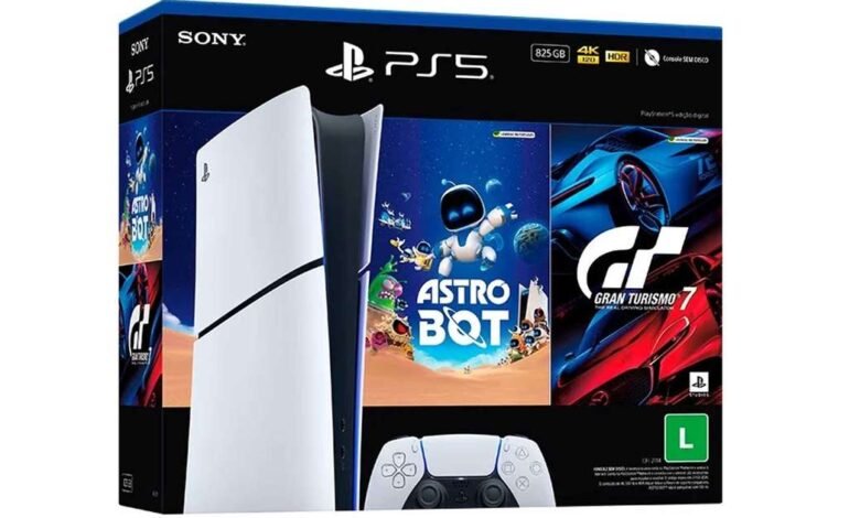 PS5 Slim Digital Edition com SSD de 825GB está sendo vendido no Brasil