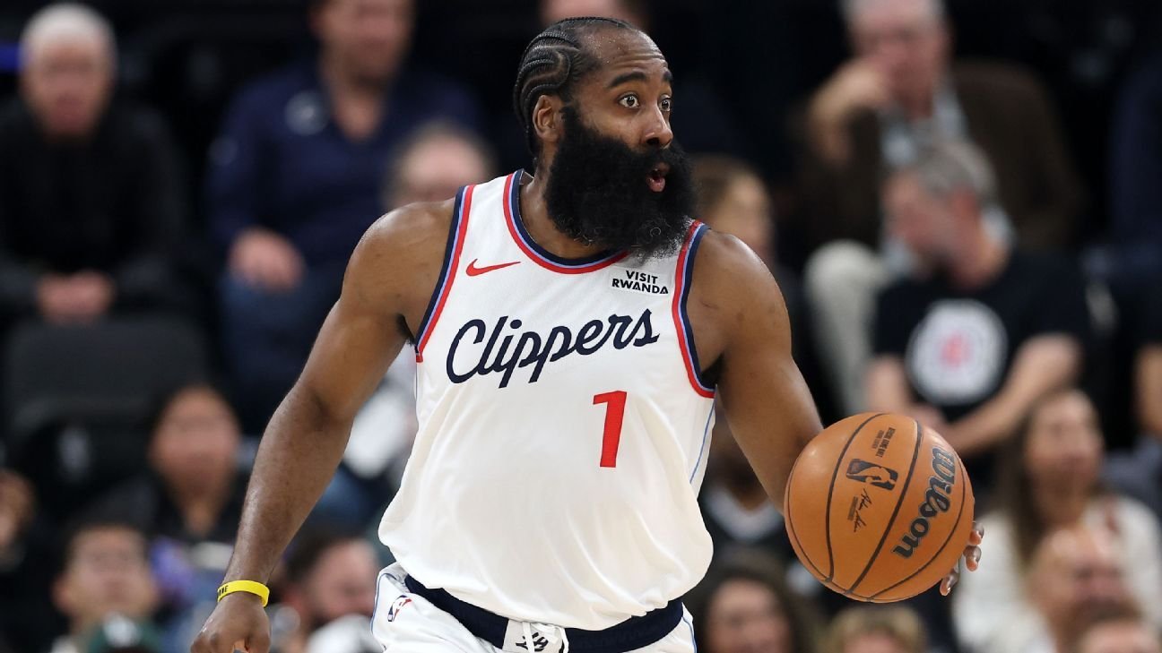 Clippers' James Harden out vs. Suns due to personal reasons