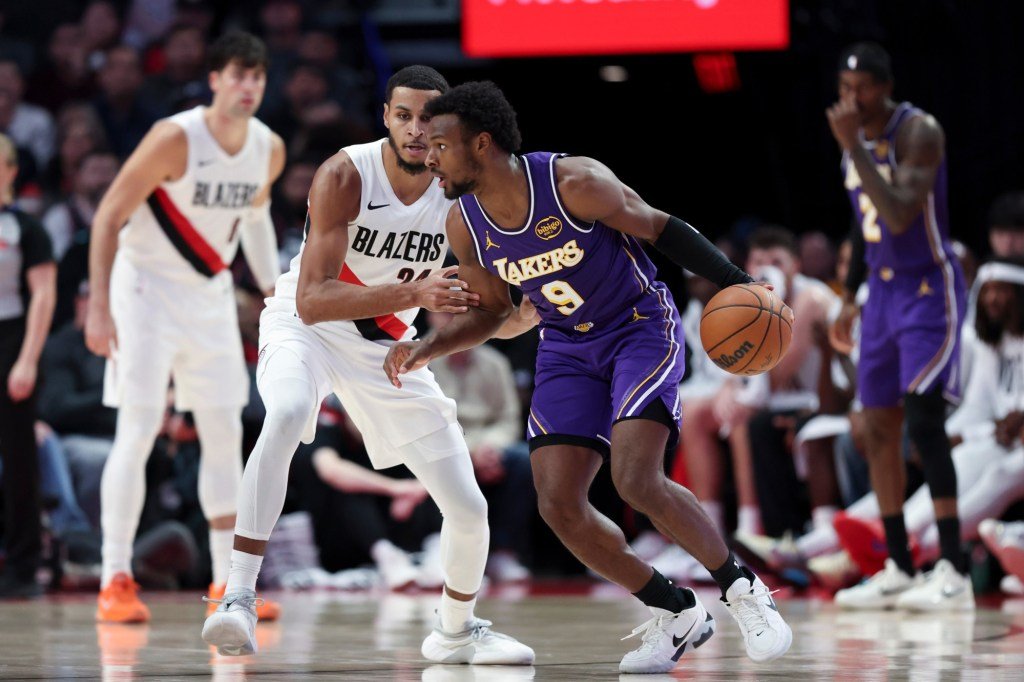 Bronny James starts 1st game of season for short-handed Lakers against Bucks – Orange County Register