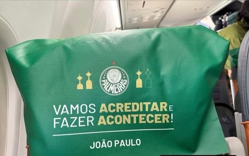 Jogadores do Palmeiras recebem mensagens motivacionais para conquistar o tetracampeonato da Libertadores