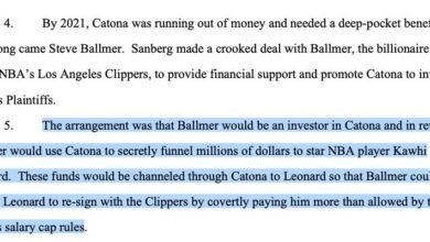 Steve Ballmer sued by 11 Aspiration investors who allege salary-cap circumvention for Kawhi Leonard