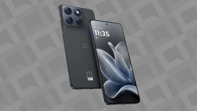 Imagem promocional do Motorola Edge 70 Ultra destacando seu design elegante e o poderoso chip Snapdragon.