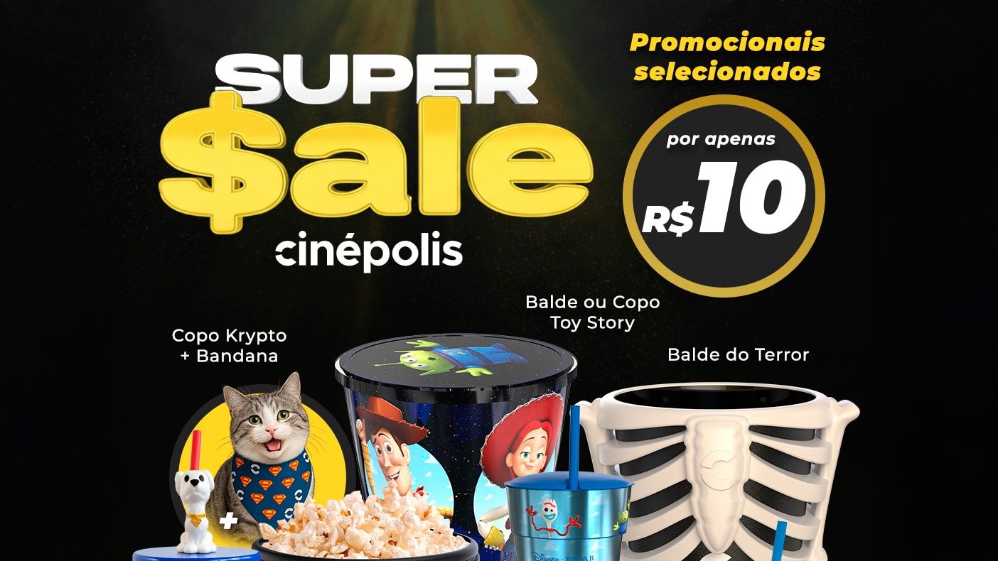 Cinépolis promove saldão de baldes, copos e colecionáveis a R$ 10 - GKPB