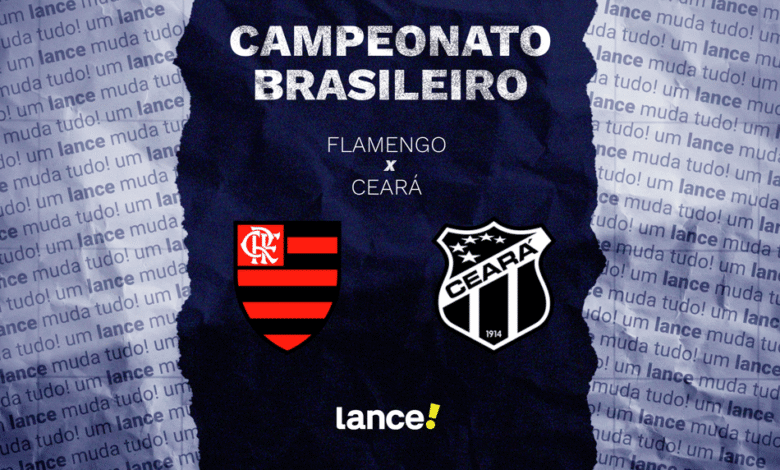 Partida de futebol entre Flamengo e Ceará no estádio Maracanã, informações sobre como assistir e escalações dos times.