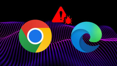 Representação gráfica da campanha de malware ShadyPanda, que afeta os navegadores Chrome e Edge há sete anos, destacando os riscos à segurança informática.
