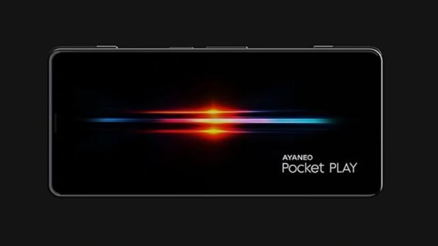 Celular gamer AYANEO Pocket PLAY com joystick integrado e tela AMOLED de 165 Hz, oferecendo uma experiência de jogo portátil de alta qualidade.