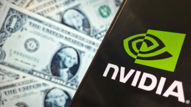 Gráfico mostrando o crescimento da NVIDIA ao se tornar a empresa mais valiosa do mundo em 2025, destacando seu papel inovador no setor de tecnologia.