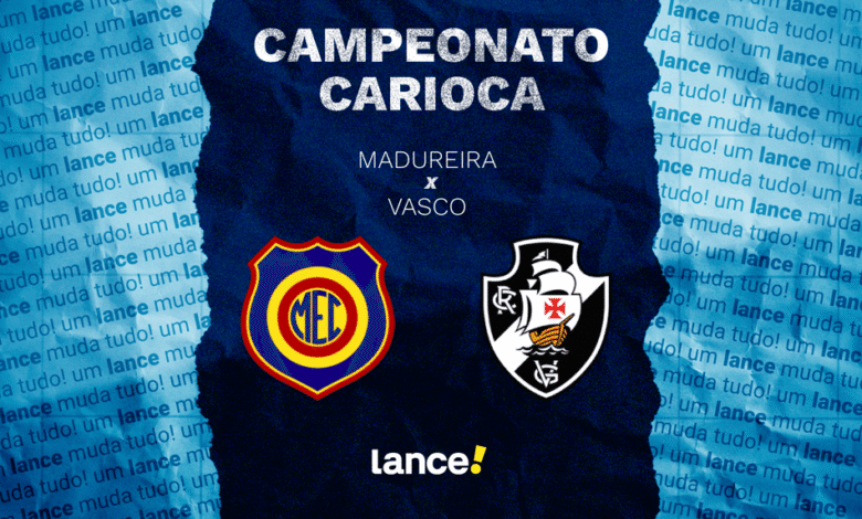 Jogo entre Madureira e Vasco no Campeonato Carioca, destacando a disputa acirrada no estádio e a importância da partida para ambas as equipes.