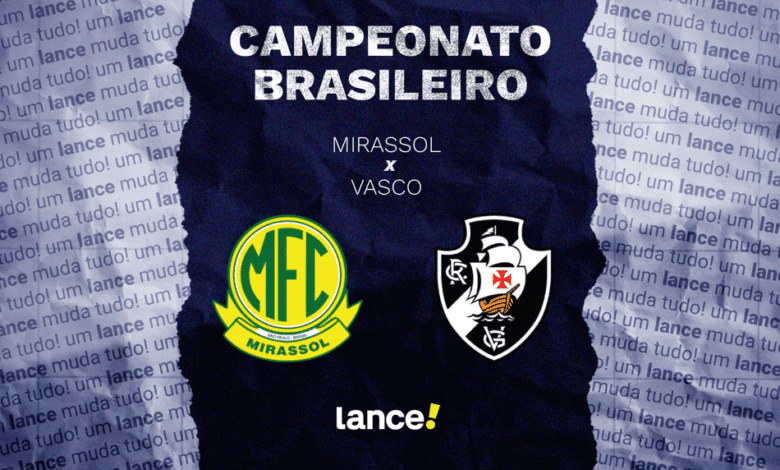 Imagem de prévia do jogo de estreia do Brasileirão 2026 entre Mirassol e Vasco, mostrando os times entrando em campo para a partida inaugural do campeonato.