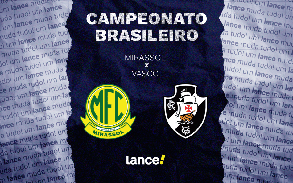 Imagem de prévia do jogo de estreia do Brasileirão 2026 entre Mirassol e Vasco, mostrando os times entrando em campo para a partida inaugural do campeonato.