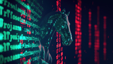 Imagem ilustrativa de um hacker utilizando técnicas de acesso remoto em um celular, destacando a importância de proteger dispositivos contra o Golpe da Mão Fantasma.