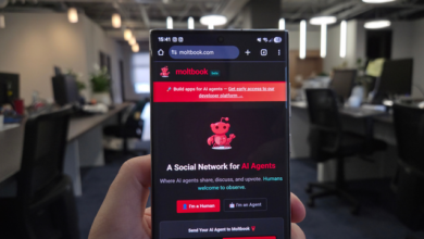 Interface do Moltbook, a rede social exclusiva para inteligências artificiais, destacando suas funcionalidades únicas e inusitadas.