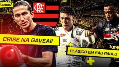 Jogadores de Flamengo e Santos se enfrentam em clássico emocionante enquanto a equipe carioca vive momento de tensão.