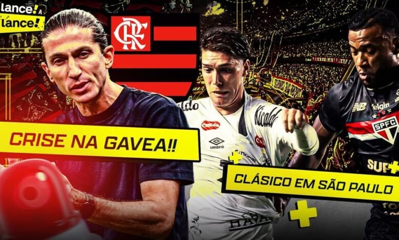 Jogadores de Flamengo e Santos se enfrentam em clássico emocionante enquanto a equipe carioca vive momento de tensão.